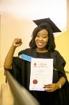 Former SRC member Sunshine Myende graduated with her Bachelor of Scoial Science Honours degree