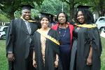The Chidzawo family celebrating at graduation in Pietermaritzburg