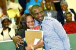 Newly engaged couple