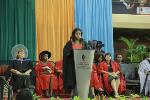 SRC representative speaks at graduation