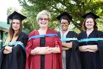 Master of Arts students with their supervisor Professor Cheryl Stobie