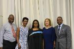 Mr Lesiba Seshoka, Mrs Phumla Mnganga, Ms Mpumelelo Mnganga, Professor Cheryl Potgieter and Mr Tutu Mnganga