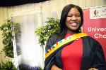 A happy moment for Lindeni Phungula