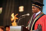 College of Law Management Studies DVC and Head Professor John Mubangizi delivering his address