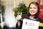 Pure happiness for Justine Ann Lindsay
