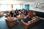 VVIPs relax before the start of the graduation ceremony for the School of Agricultural, Earth and Environmental Sciences