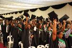 College of AES graduates throw up their hats in celebration