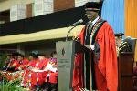 Acting DVC for the College of Humanities Professor Stephen Mutula addresses the audience
