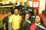 UKZN lecturer Mr Vincent Myeni seen with some of his graduates