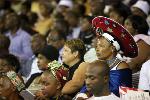 Funky headresses seen at graduation