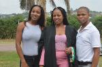 BSc graduate with her friends