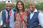 Bhekhi Mthembu, Leena Rajpall and Sonwabile Mafunda at graduation