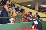 Musawerukosi is congratulated by his family