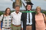 Tyler Ridderhof with his family at graduation
