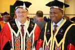 Dr Albert van Jaarsveld with Dr Zweli Mkhize