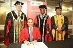 Professor Vittorio Tramontin gets his Distinguished Teacher award