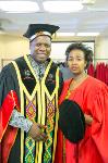 Dr Zweli Mkhize UKZN Chancellor and Dr Wendy Luhabe Honorary Graduand