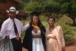 Ms Mathe Nkabanhle excited graduand with her family