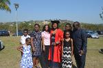 PhD candidate, Chika Nnadozie with her family at graduation