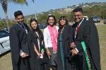 Professor Pratheika Naidoo with her graduating students