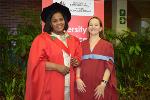 From left Dr Nomasomi Bomela and her Supervisor Petra Brysiewicz