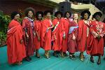 Nursing Discipline Academics with their students After the 2017 Spring Grad