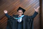 Lungani Mthethwa graduates despite suffering from cerebral palsy